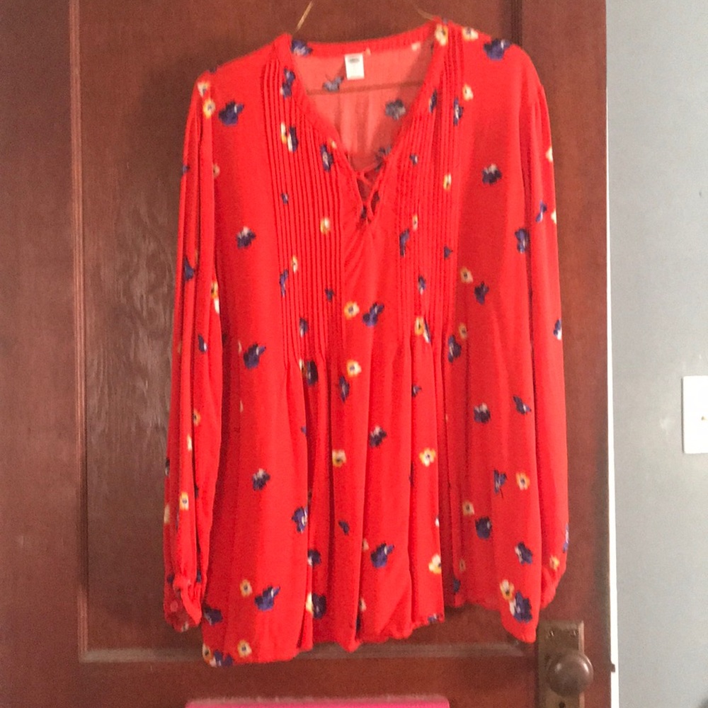 Lace up Blouse